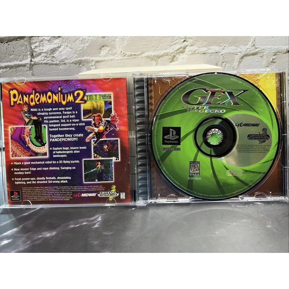 Sony PlayStation Lot (4 Games) -Gex Enter The Gecko, Big Bass Fishing, etc.